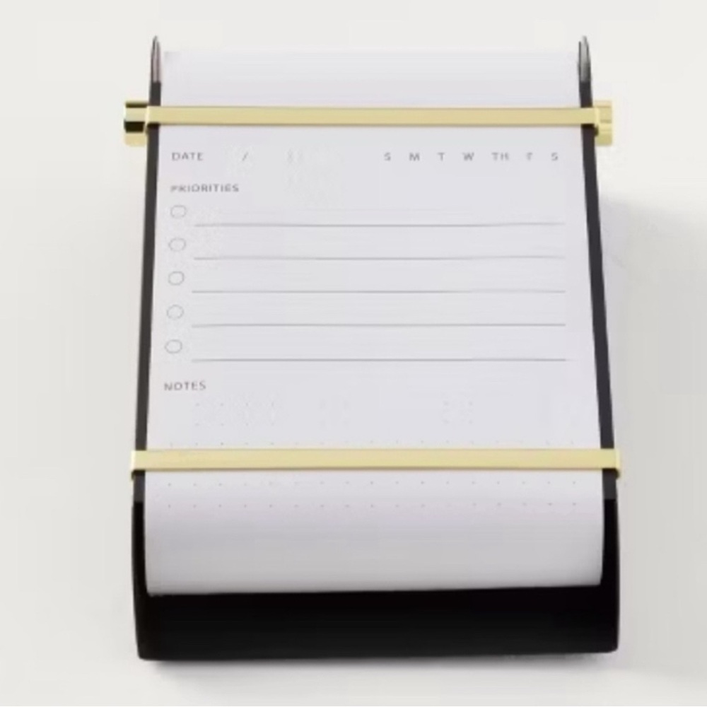 Hearth & Hand Black and Gold Notepad